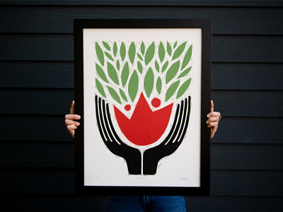Flourish 🌹 abstract human form abstract nature color block contemporary art custom illustration design flat color flat shapes flower hands human forms illustration illustrator midcentury modern minimal design organic shapes plants and people print shapes and lines simple forms