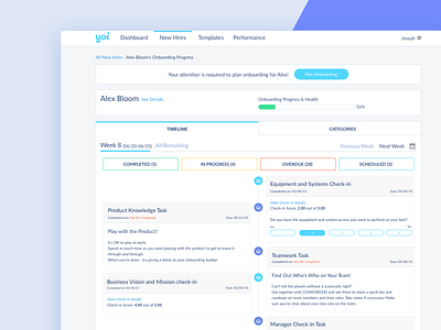 Yoi On-boarding Web App: New Hires enterprise on boarding web app