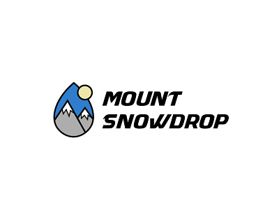 [day7] Mount Snowdrop Logo dailylogochallenge dailylogodesign design icon illustration logo mountain mountsnowdrop snowdrop student ui vector