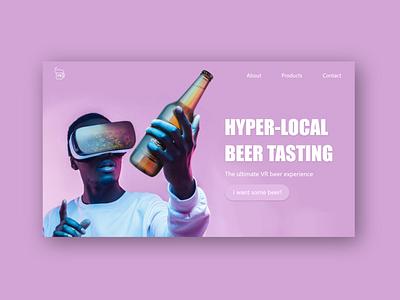 VR Beer web design