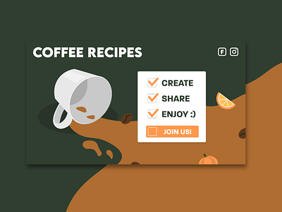 Coffee recipes concept