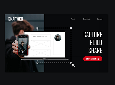 SnapWeb Hero UI design herodesign ui ui design uidesign uiwebdesign uiwebsite