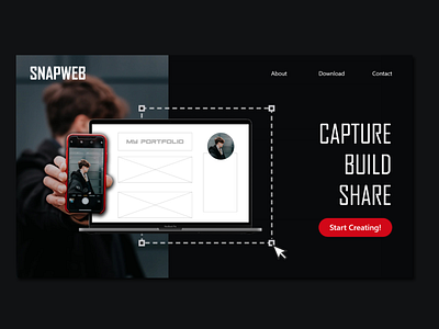 SnapWeb Hero UI design