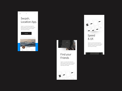 Swipsh - Mobile app branding design esa interface minimal mobile ui ux website
