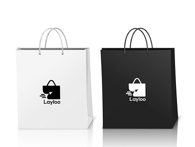 Laylooo branding business design illustration layloo logo minimal shop shopping shopping bag vector