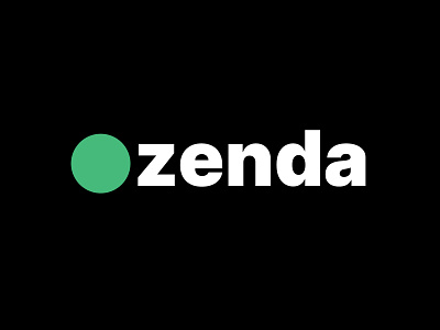 Zenda Logo black brand branding design flat icon illustrator lettering logo logo design logotype type typogaphy typography