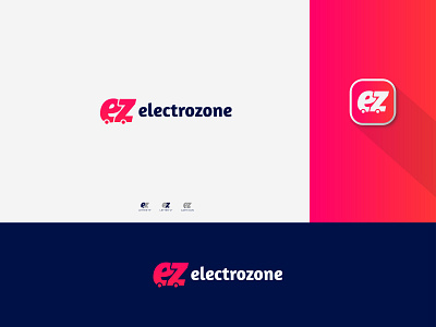 Electrozone - Online Shop Logo app branding branding and identity design e commerce logo illustration logo logo design concept online shop logo