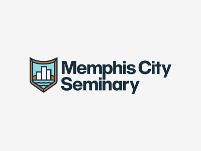Memphis City Seminary Logo branding design icon illustration logo typography