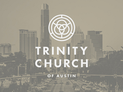 Trinity austin badge city futura icon line plant texas tree trinity typography