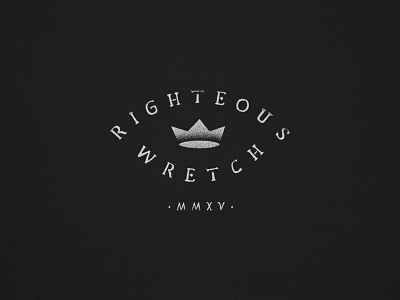 Crown Him with Many Crowns crown illustration numerals righteous wretch roman texture typography