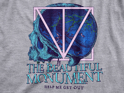 The Beautiful Monument apparel band beautiful design merch music skull t shirt typography