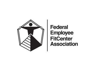 FEFA Memphis Logo branding federal fitness goverment health helvetica icon line logo memphis pyramid