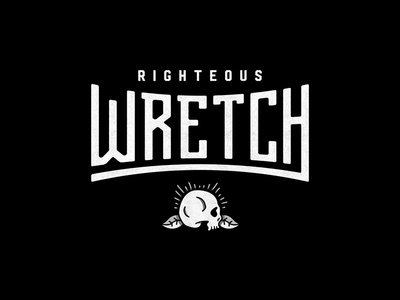Curved Text With a Skull