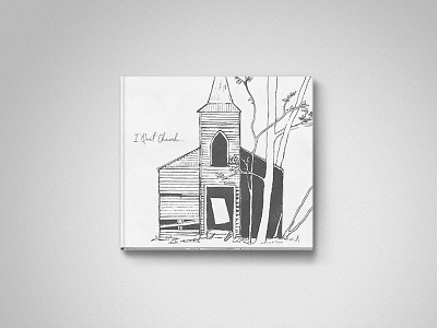 I Quit Church album art band church emery hand illustration matt and toby merch music trees typography