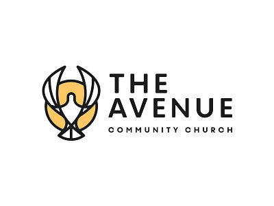 The Avenue Church #1 branding community dove church icon kerning logo mark memphis sun