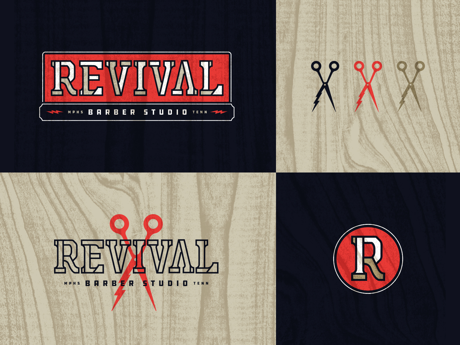 Revival Barber Studio By Josh Cooper On Dribbble   Rbs Dribbblwe 4x 