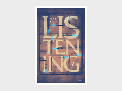 Emery Are You Listening Poster emery music design