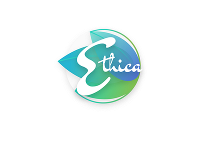 Ethica Logo With Text branding design illustration logo typography ui ux