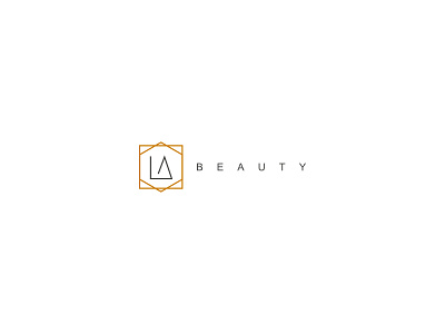 LA Beauty logo branding design logo