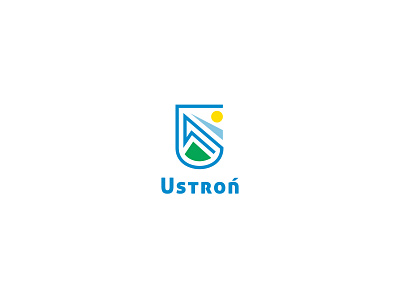 Ustroń logo branding design logo