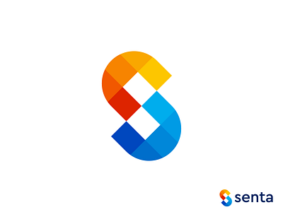 Senta logo mark | S letter mark abstract alphabet brand identity branding design creative logo hexagon logo home logo logo design logo mark logo trends 2020 logotype modern logo s letter mark s logo mark typography