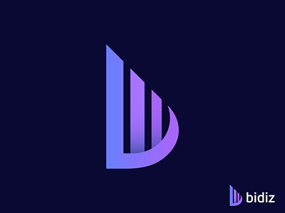 bidiz logo design | b letter mark