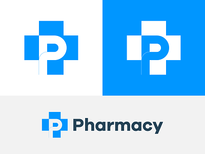 Pharmacy Logo Design | P Letter Mark