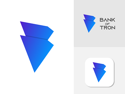 bank of tron logo concept