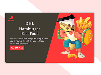 DHL Hambergur Fast Food hamburg hamburgers landing page landingpage