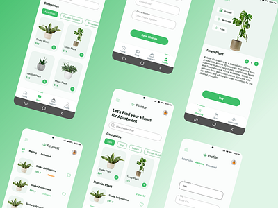 Plant App ai application flower graphic design plant plant ai plant app ui user interface