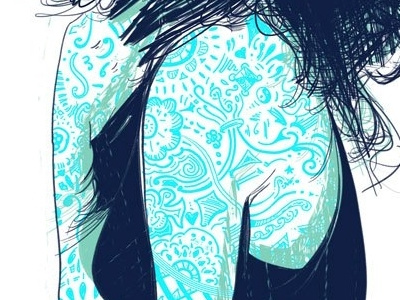 Hairy illustration inktober procreate tattoo