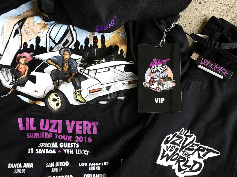 lil uzi vert tour merch