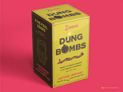 Zonko's Dungbombs Concept branding design drawing graphicdesign harrypotter illustration logo logodesign packaging packaging design wizarding world