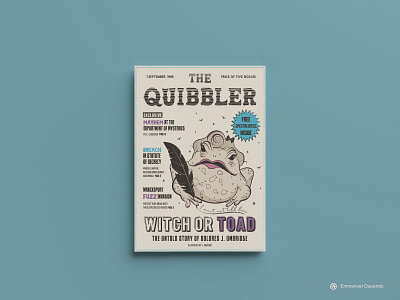 The Quibbler Magazine branding editorial editorial design graphicdesign harrypotter illustration magazine wizarding world