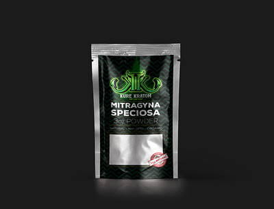 Pouch Bag kure kratom 3d modeling bags box design design label packaging package design packaging packaging design