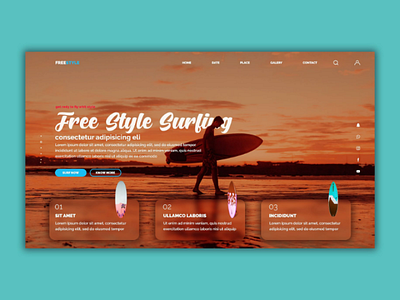 Landing page landingpage uxuidesign surf