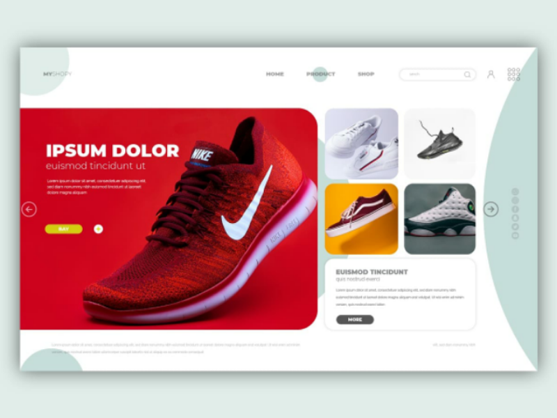 Landing page by Manahi soufian on Dribbble