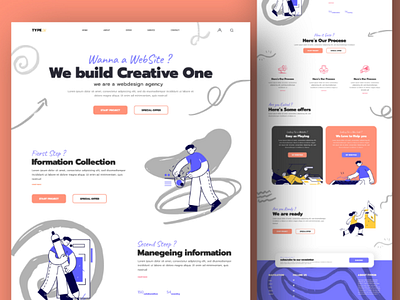 Creative agency website uxui webdesign website