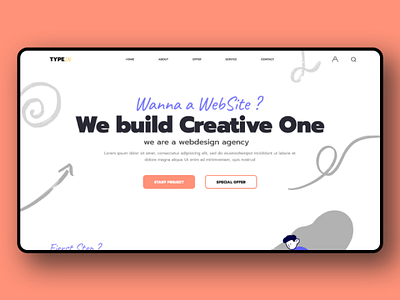 Creative agency website uxui webdesign website