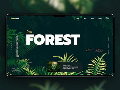 Deepgreen landing page uxui webdesign landingpage