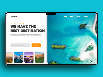 Imtravler landing page landingpage uxui webdesign