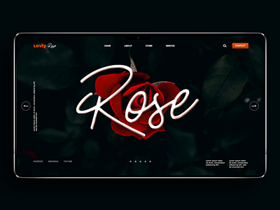 Lovely rose landing page uxui webdesign landingpage