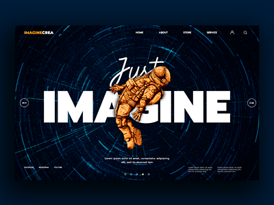 Imagine Crea landing page