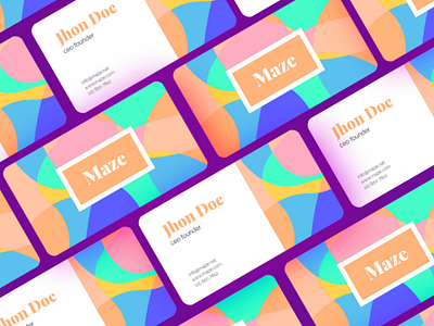 Maze business card businesscard packaging design