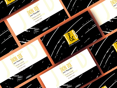 J&B business card businesscard packaging design