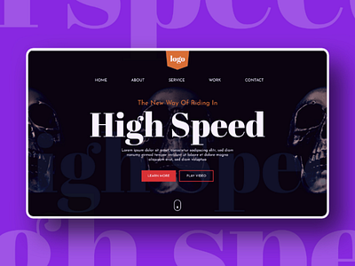 High speed landing page uxui landingpage webdesign