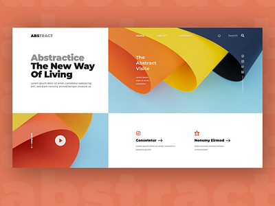 abstract landing page uxui webdesign landingpage