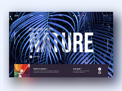 LEAF landing page concept