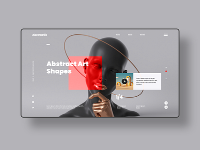 Abstractic concept UI Daily challenge creative uxui webdesign landingpage uiux webdesign landingpage uxui ecom landingpage uxui webdesign ui uxui landingpage webdesign uxui webdesign landingpage uxui webdesign website