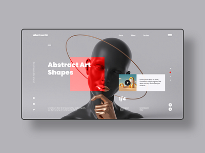 Abstractic concept UI Daily challenge creative uxui webdesign landingpage uiux webdesign landingpage uxui ecom landingpage uxui webdesign ui uxui landingpage webdesign uxui webdesign landingpage uxui webdesign website